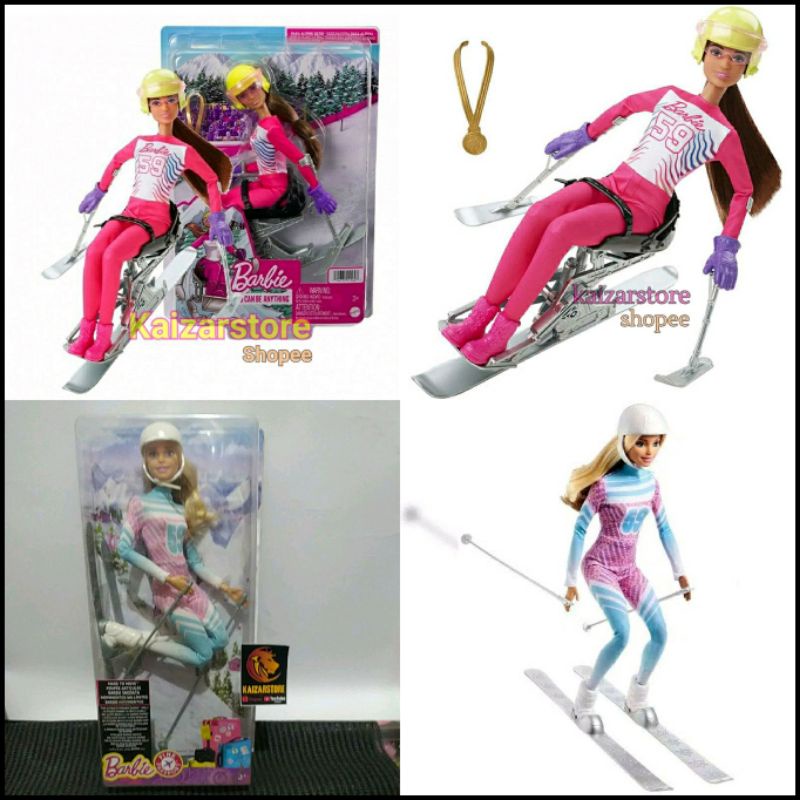 Jual Barbie You Can Be Anything Para Alpine Skier Made to Movey