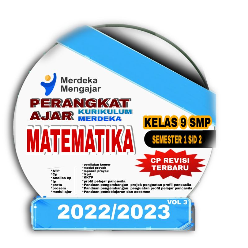 Jual PERANGKAT AJAR MATEMATIKA KELAS 9 SMP KURIKULUM MERDEKA BELAJAR ...