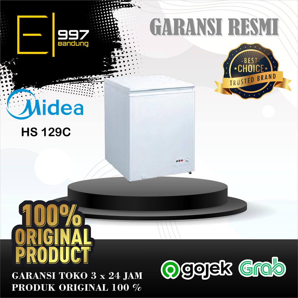 Jual MIDEA CHEST FREEZER HS 129C / HS 129 C / HS129C , COOLER BOX 100 L