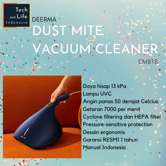 Jual Deerma CM818 Vacuum Cleaner UVC Penyedot Debu Tungau Kasur Sofa