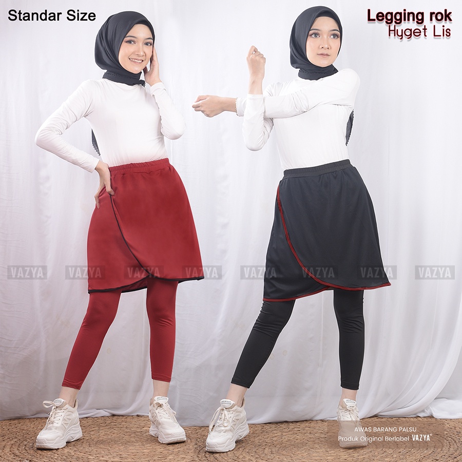 Jual Legging Rok Hyget Lis Dewasa / Legging rok payung cocok buat senam ...