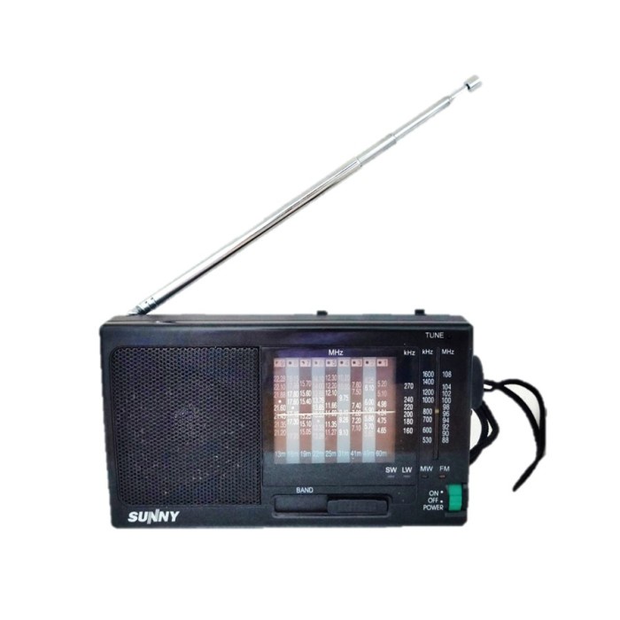 Jual Radio Portable FM AM SW LW Merk Sunny Portable Radio SW12 | Shopee ...