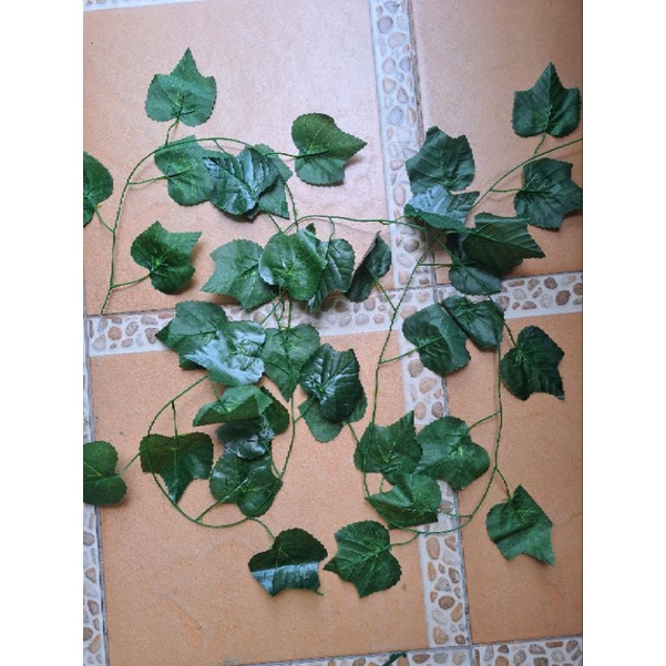 Jual Daun decorasi daun anggur rambat daun sulur daun anggur pjg 2m ...