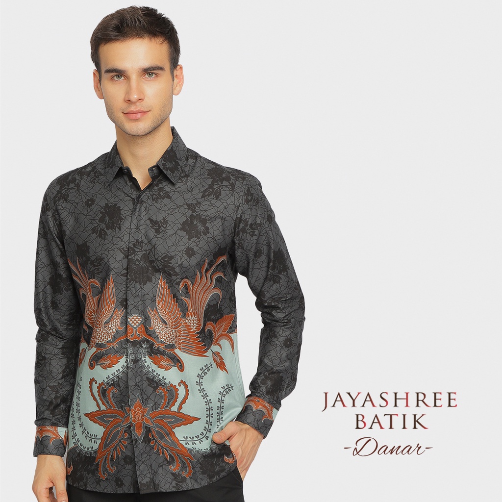 Jual Jayashree Batik Slimfit Danar Grey Kemeja Batik Pria Lengan ...