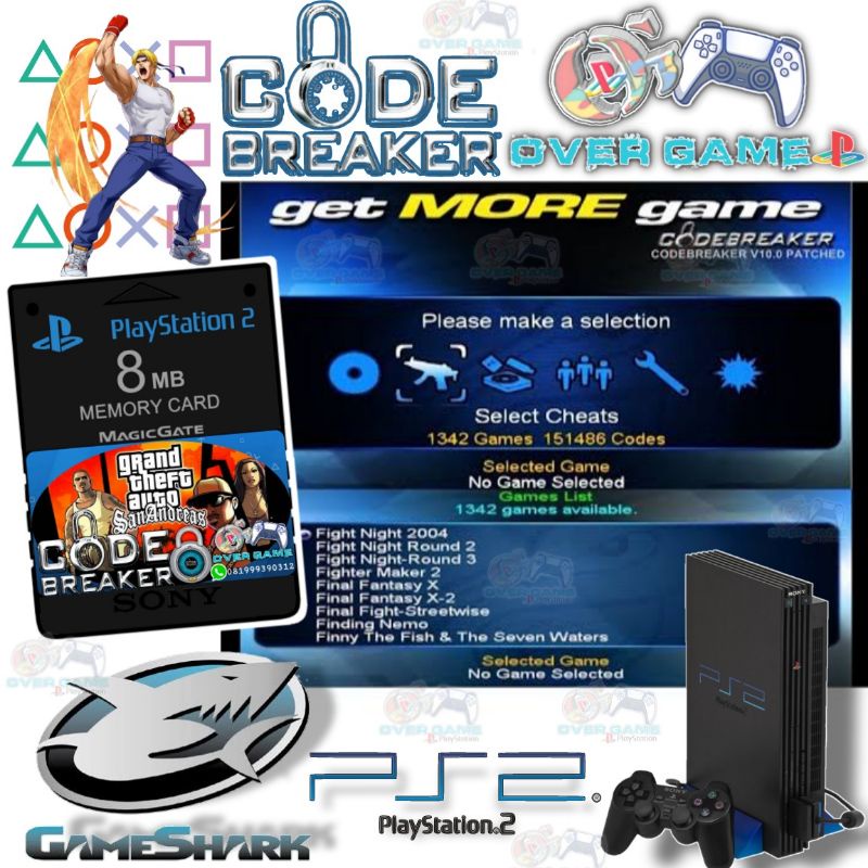 Jual MEMORY CARD CODE BREAKER PS2 | Shopee Indonesia