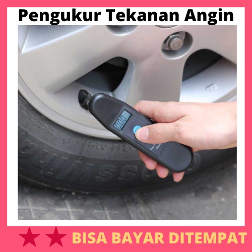 Jual Pengukur Tekanan Angin Ban Digital LCD Tire Pressure Gauge / Alat ...
