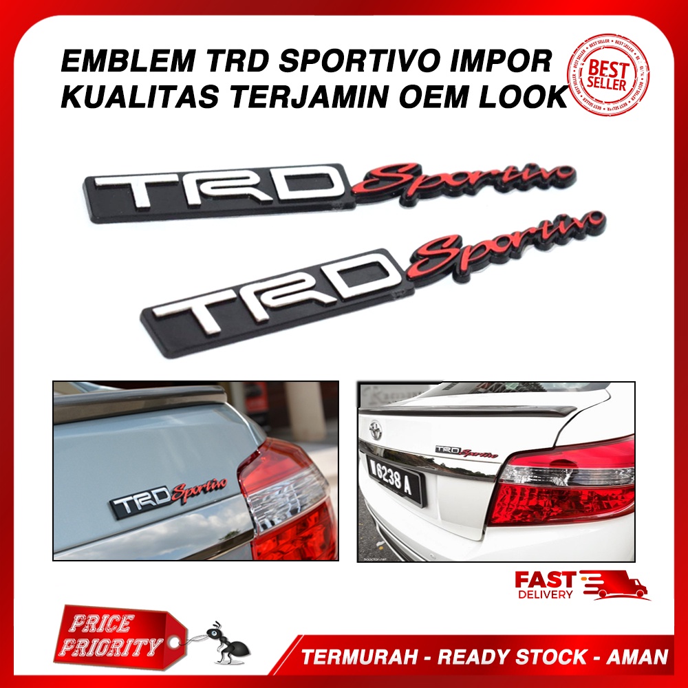 TRD Sportivoエンブレム MS010-00001 (08231-SP094) - ドレスアップ用品