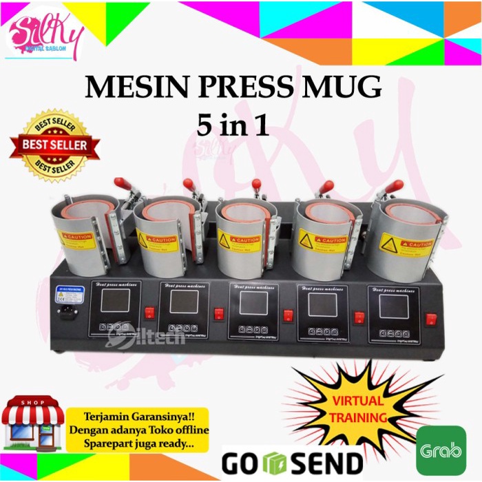 Jual MESIN PRESS MUG 5IN1 / 5 MOULDING / 5 IN 1 | Shopee Indonesia