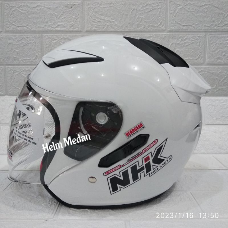 Jual Helm NHK R1 Original Polos White | Shopee Indonesia