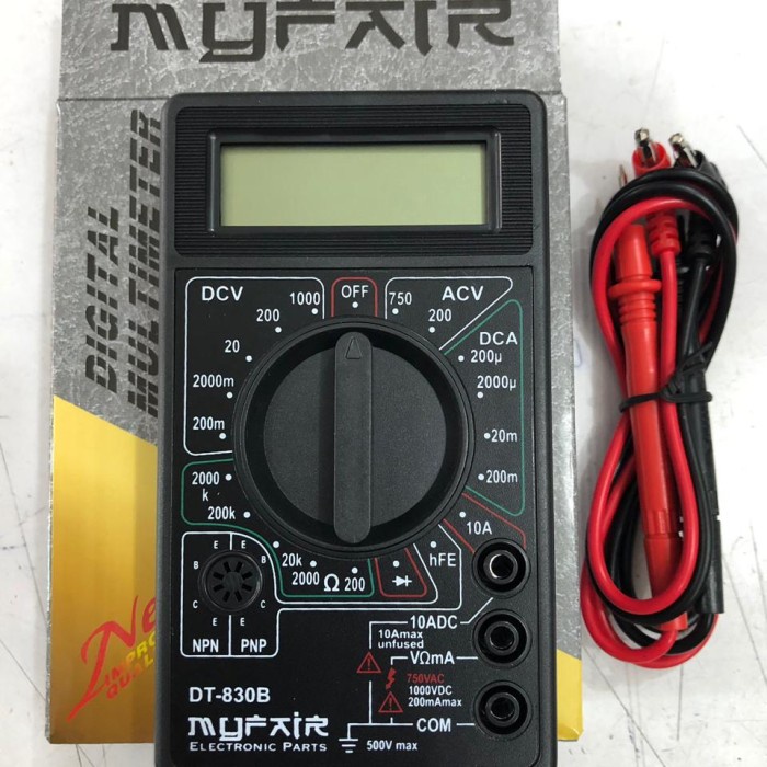 Jual Avometer digital / multimeter digital DT830 Myfair | Shopee Indonesia