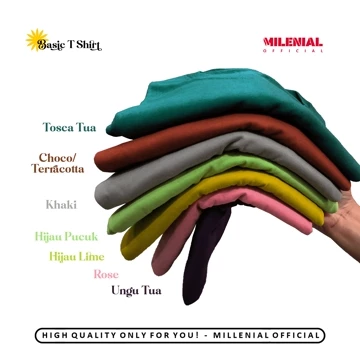 Kaos Polos Pendek Cotton Combed 24S Unisex