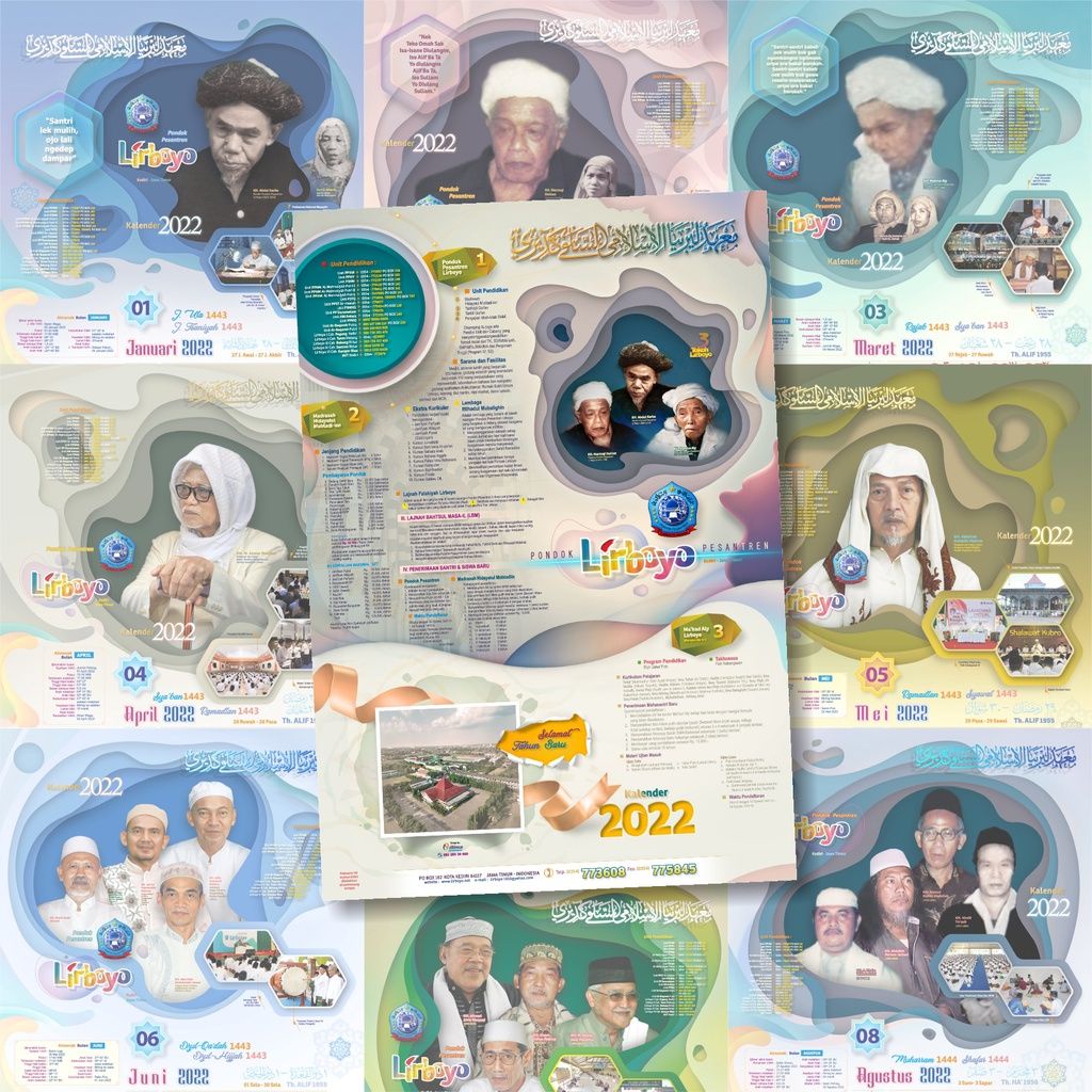 Jual tanggalan kalender terbaru pondok pesantren lirboyo terbaru