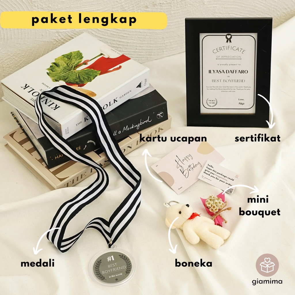 Jual SERTIFIKAT MEDALI BEST BOYFRIEND BEST GIRLFRIEND / KADO VALENTINE ...