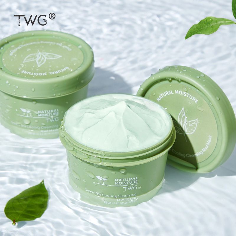 Jual ️ FEBBRY ️ MASKER GREEN TEA COOLING CLEANSING MUD MASK TWG 120GR Shopee Indonesia