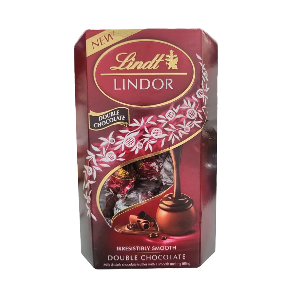 Jual Lindt Lindor Double Chocolate Truffles Shopee Indonesia 0756