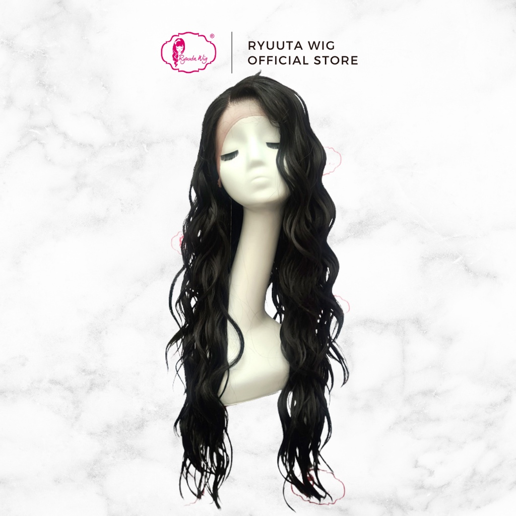 Jual Ryuuta Wig Half Lace Wig Deep Part Free Parting Mermaid Wave