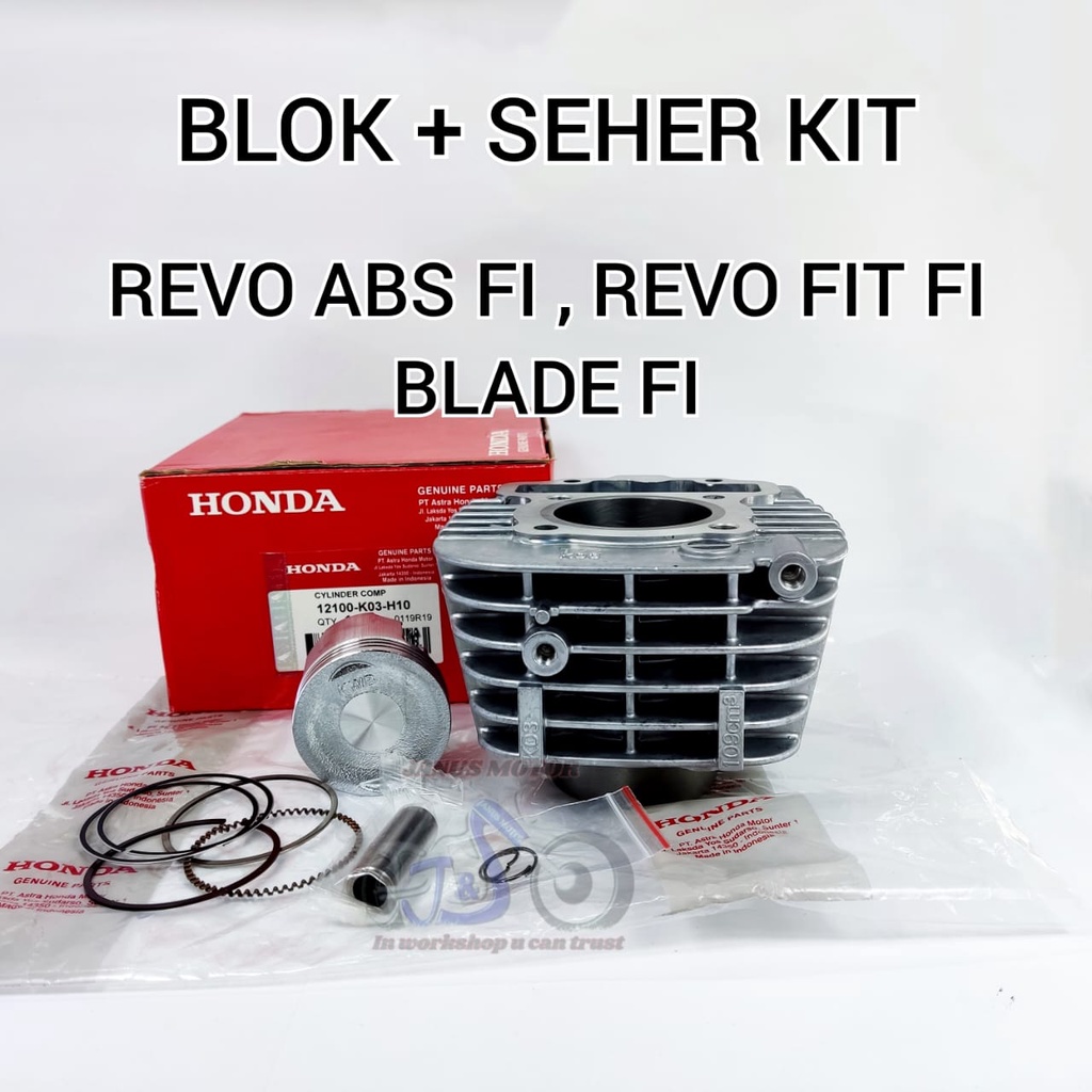 Jual BLOK SEHER PISTON KIT HONDA REVO FIT INJEKSI BLADE INJEKSI PREISI
