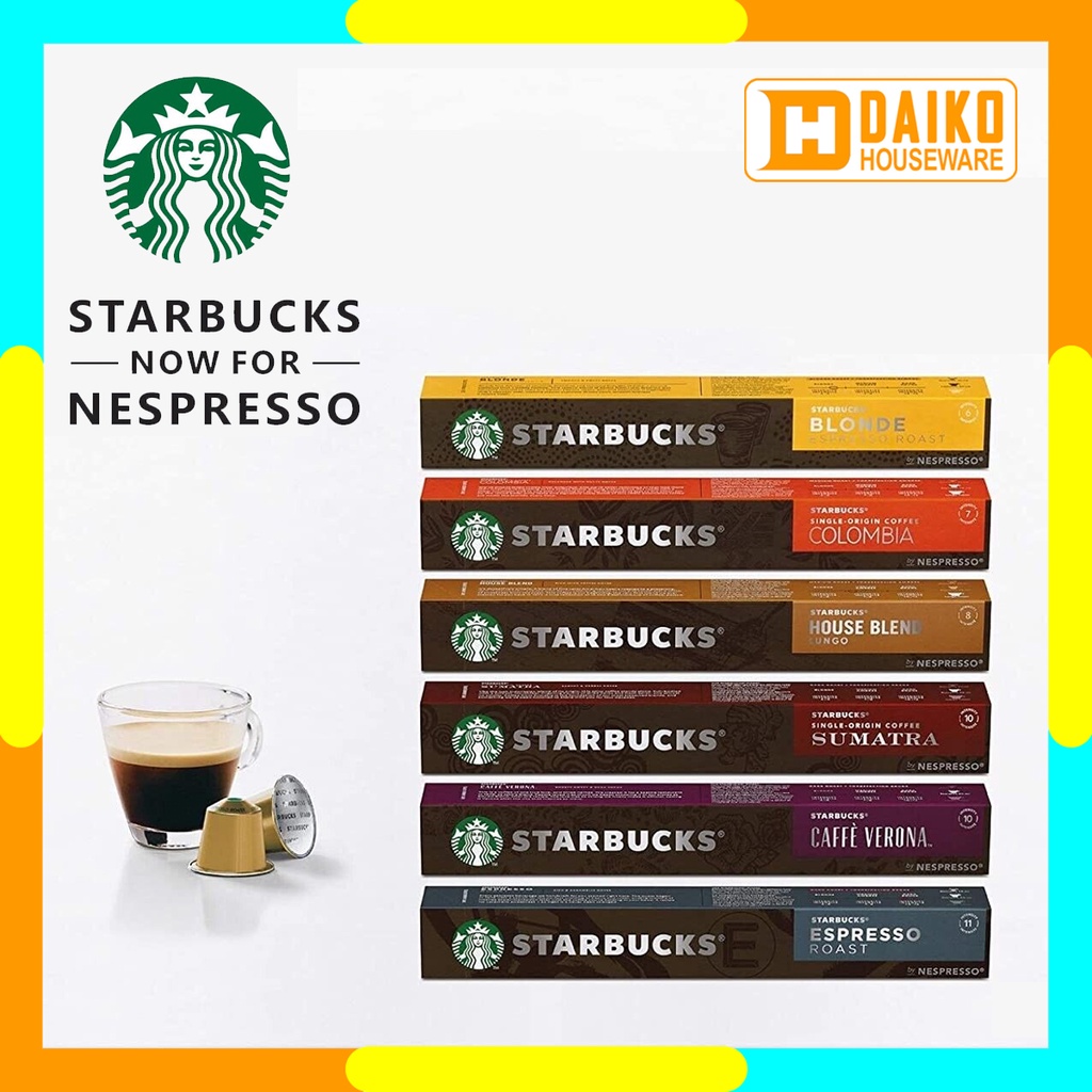 Jual Starbucks Nespresso Capsule Coffee Pack - Kopi Kapsul Starbucks ...