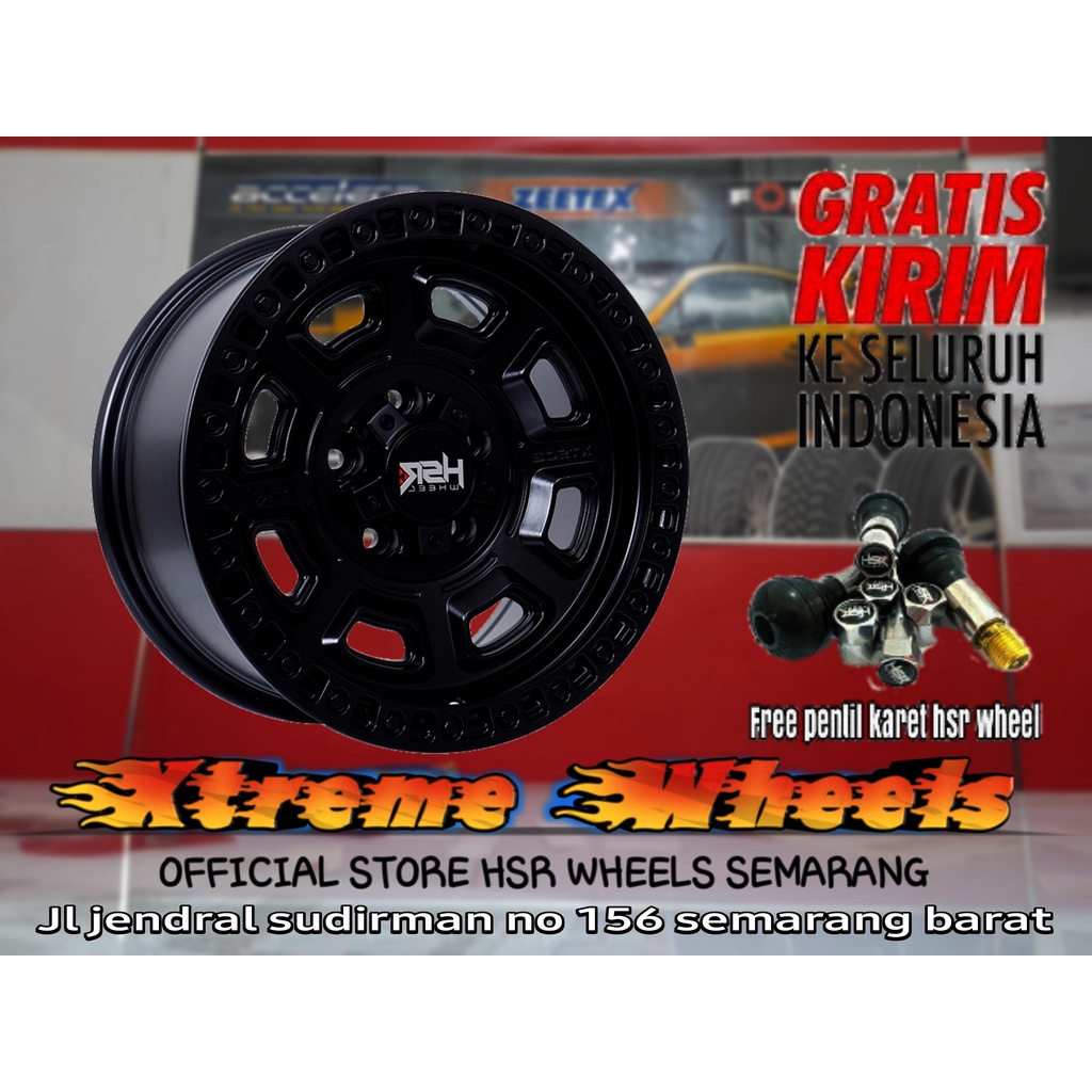 Jual velg offroad terios ring 15 velg mobil hsr wheel xts 02 r15 lebar ...