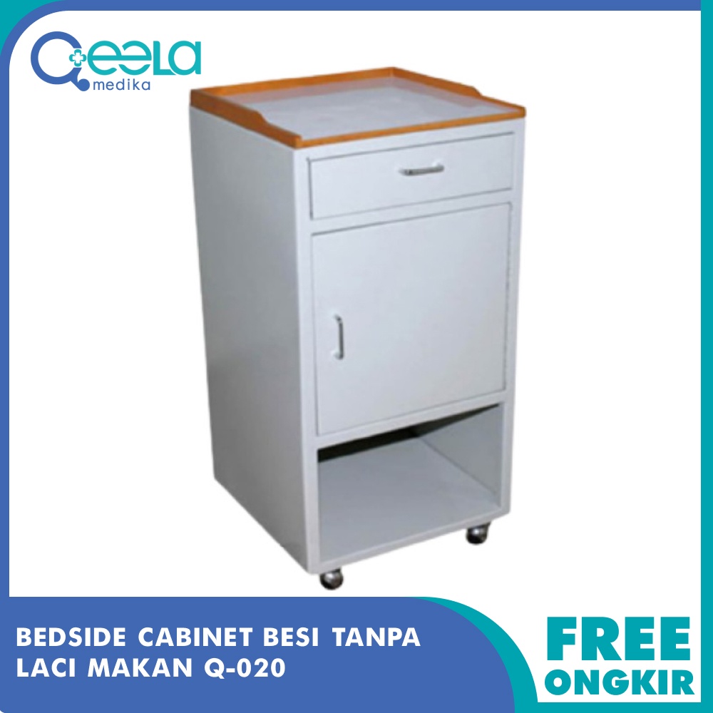 Jual Qeela Bedside Cabinet Standar Medis Lemari Pasien Rumah Sakit Plat Besi Berkualitas Q020 4588