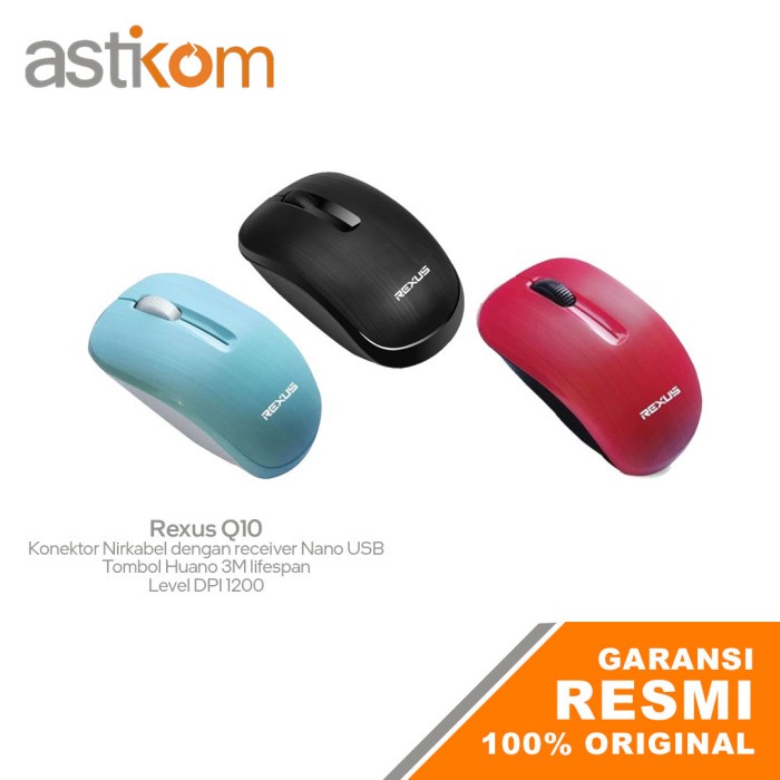 Jual Mouse Rexus Q10 Silent Click 3D Wireless Office | Shopee Indonesia