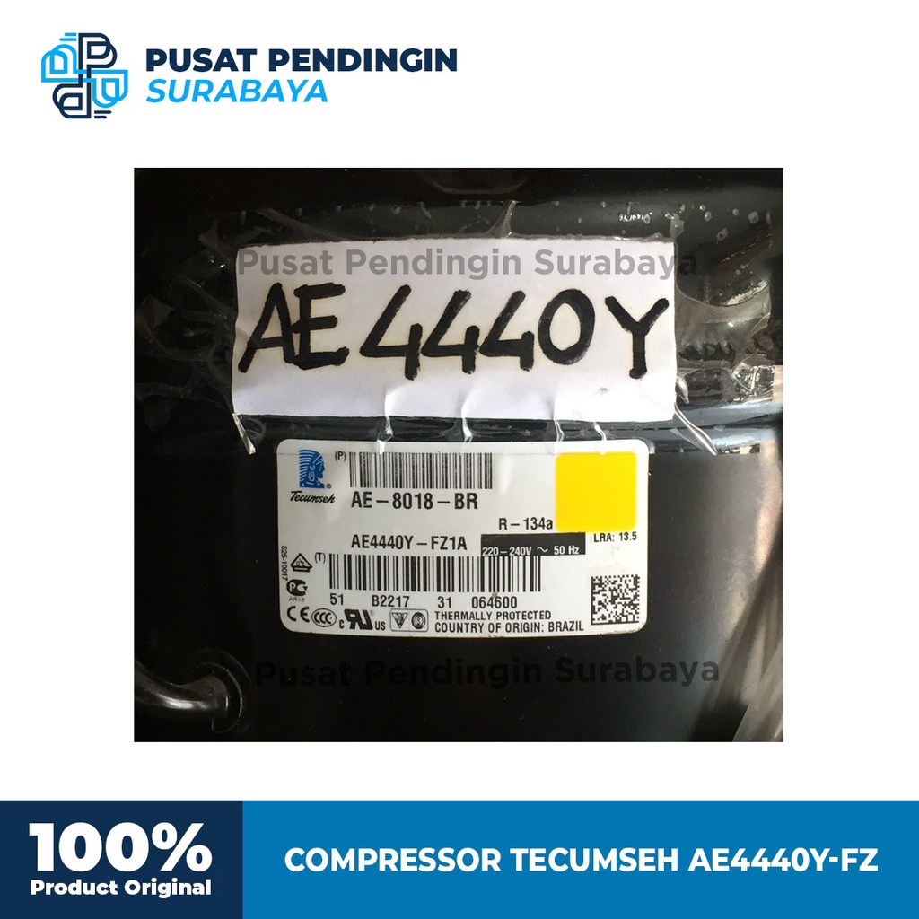 Jual Compressor Tecumseh AE4440Y 1/3PK - Kompresor Tecumseh AE 4440 Y ...