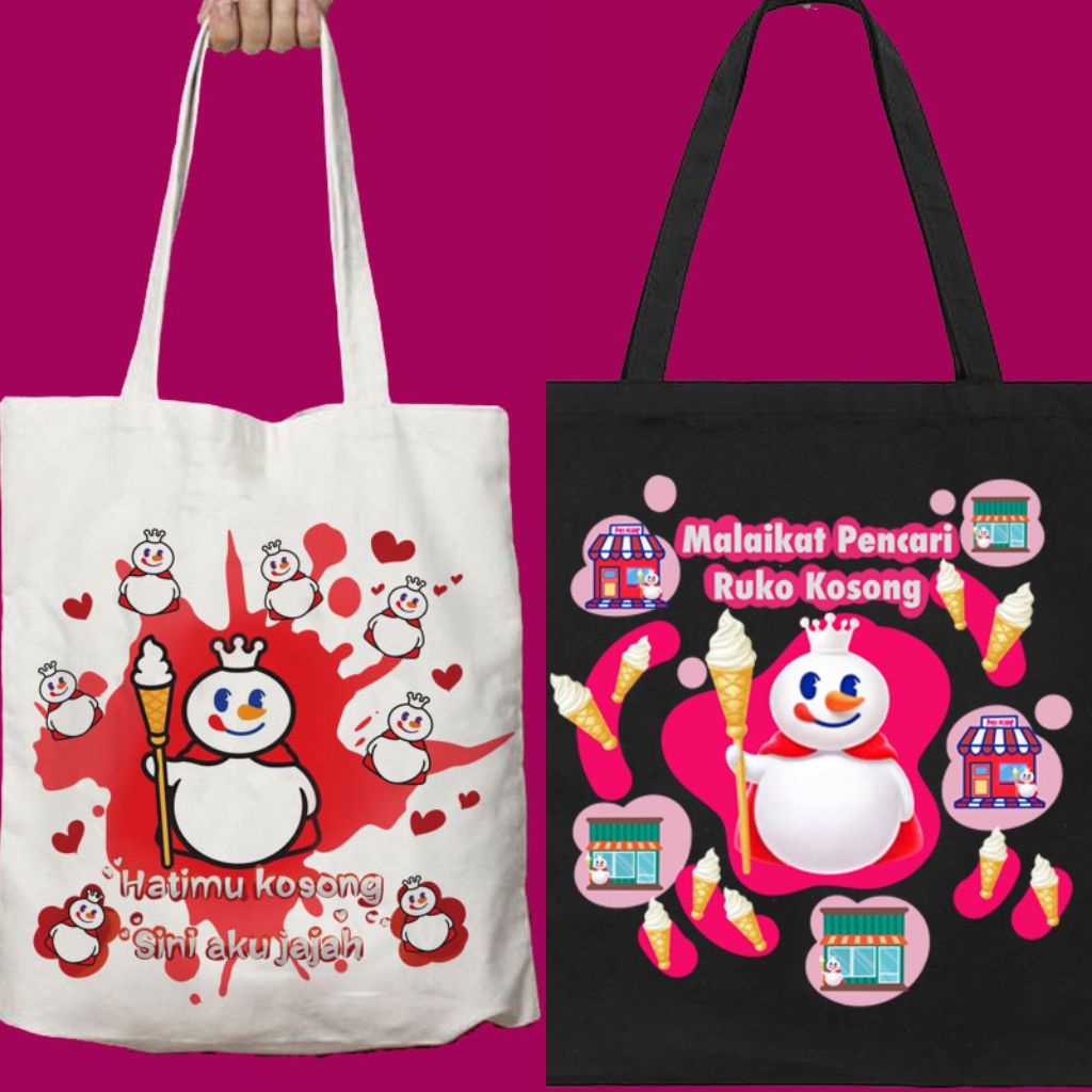 Jual Totebag Hitam Goodiebag Tas Serut Mixue Tote Goodie Bag Tas