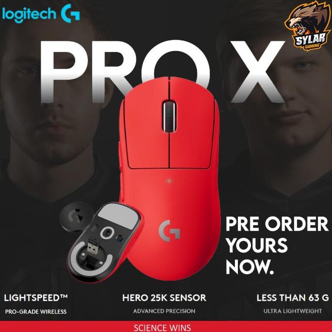 Jual Logitech G Pro X Superlight Red Edition Wireless Gaming Mouse ...