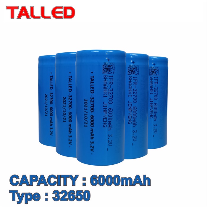 Jual BATTERY 32650 LIFEPO4 3.2V MAX 3C DISCHARGE 32700 6AH FLAT BOLD ...