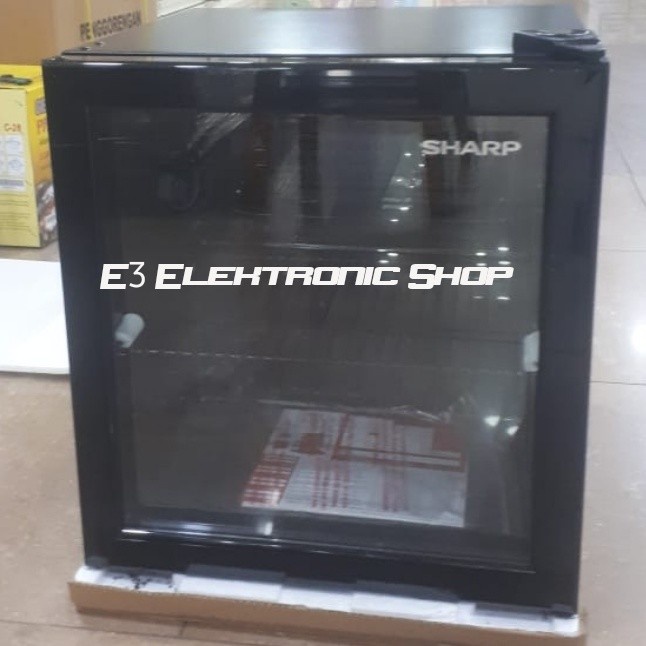 Jual Display Showcase Sharp Sch 50X Fs Mini Glass Chiller Kaca 55L ...