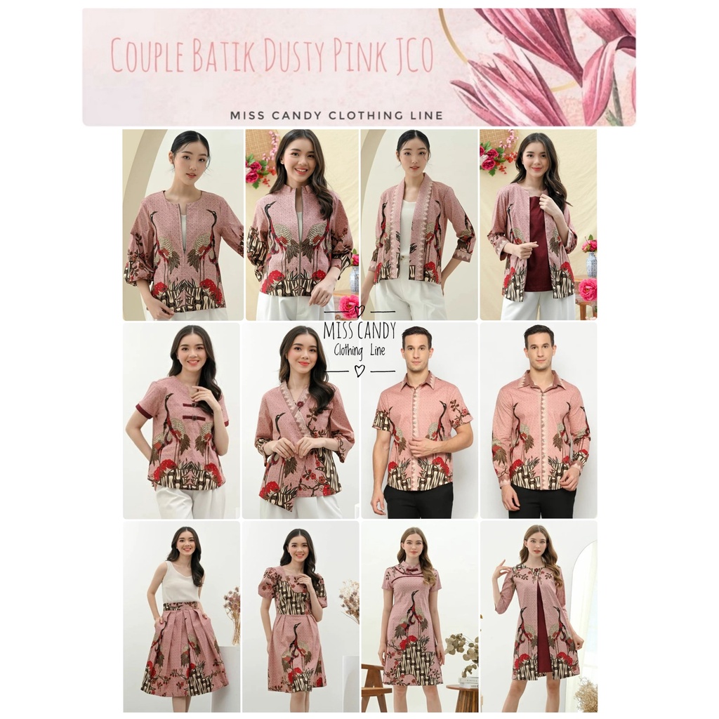 Jual Seragam Couple Batik Atasan Dress Cheongsam Kemeja Outer Rompi Rok ...