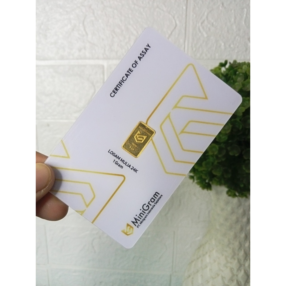 Jual Minigram 1 gram Reguler Series Logam Mulia 24Karat Termurah Asli ...