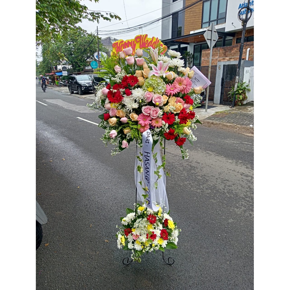Jual STANDING ANNIVERSARY - STANDING FLOWER WEDDING - STANDING FLOWER ...