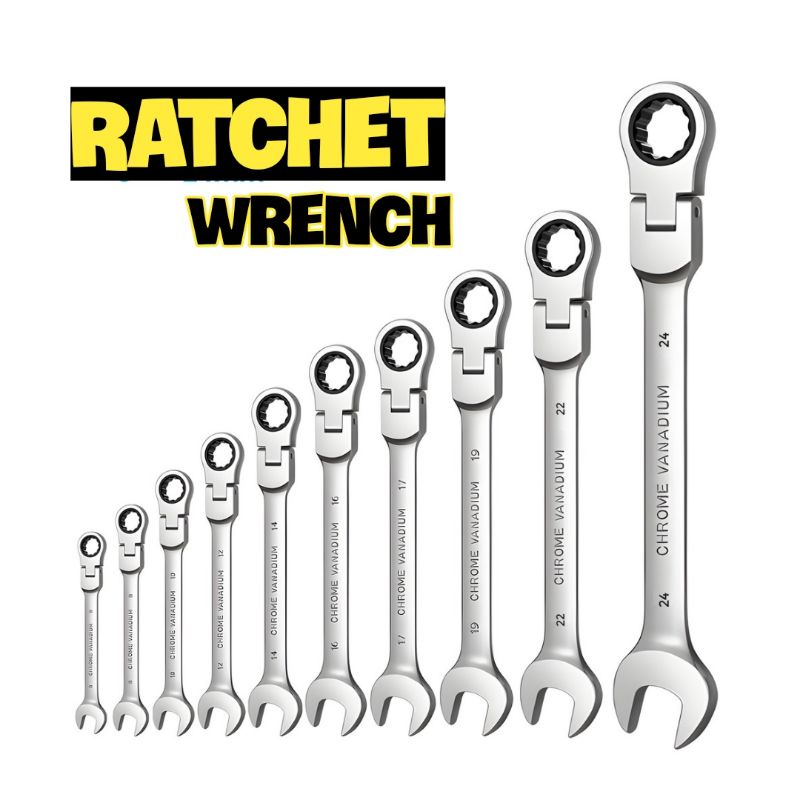Jual kunci ring pas Ratchet - rachet Wrench Flexible Head | Shopee ...