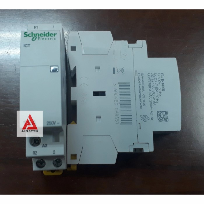 Jual Schneider Kontaktor 1 Phase 16Ampere 1NO ICT DIN A9C22711 
