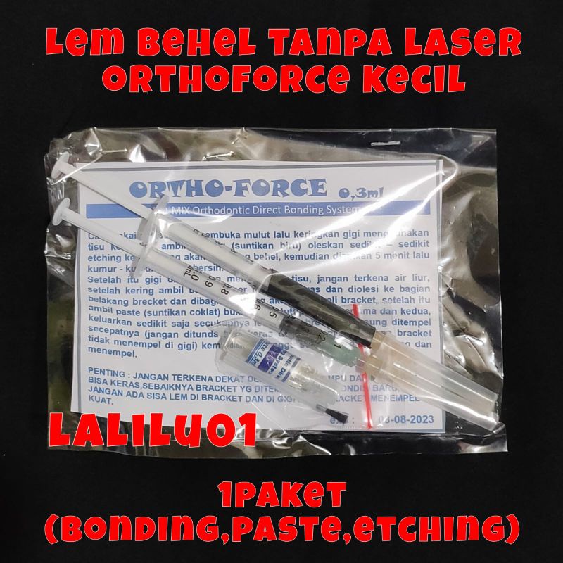 Jual Lem Behel Permata Gigi Orthoforce Ortho Force Kecil Sedang Besar ...