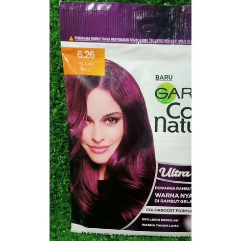Jual Garnier Color natural 55ml+50gr dan Plum Red Sachet | Shopee Indonesia