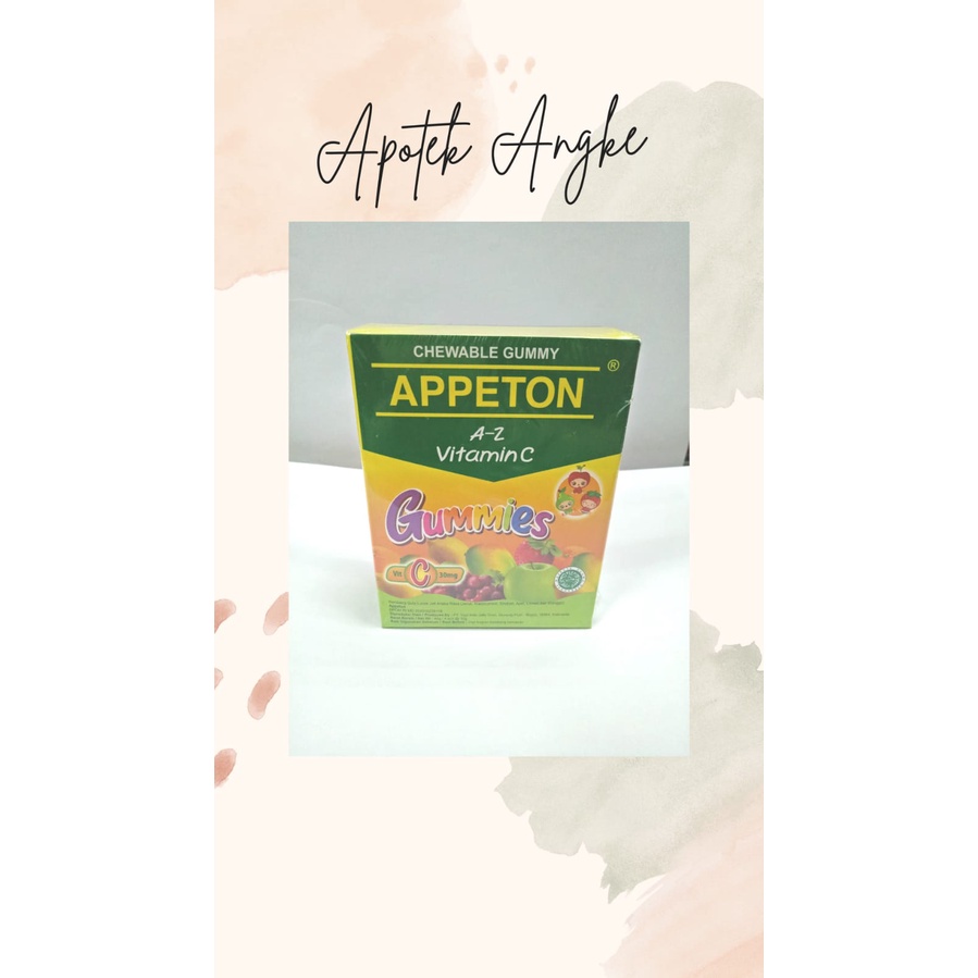 Jual Appeton AZ Kids Vitamin C Gummies 4 Sachet / Per Box Shopee
