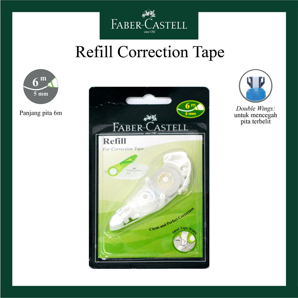 Jual Refill Correction Tape Faber Castell Kode SR 506 / Isi Ulang