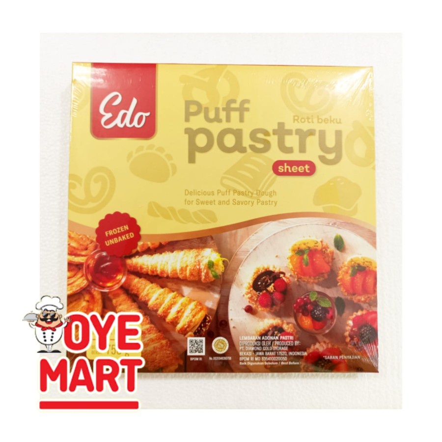 Jual EDO PUFF PASTRY SHEET 750GR ISI 4 Shopee Indonesia