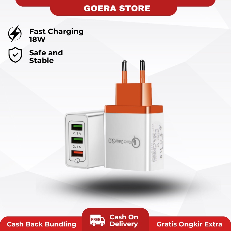 Jual Goera G11 Charger Fast Charging 3.0A (18W) Adaptor Fast