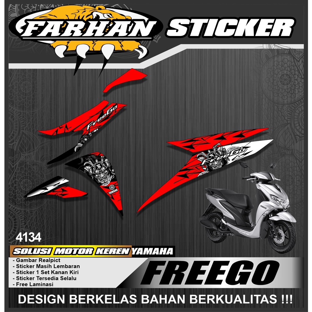 Jual f4134 Sticker Striping Variasi List Motor Freego Desain Suka-suka ...