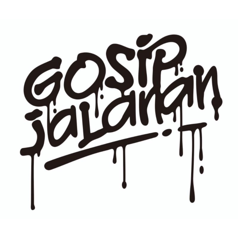 Jual stiker mobil sticker cutting gosip jalanan | Shopee Indonesia