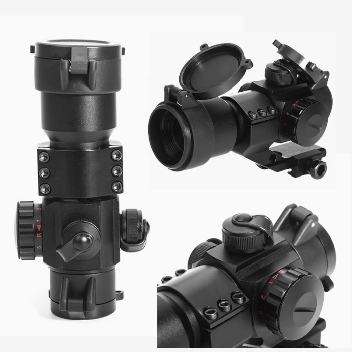 Jual AR15 Rifle scope Holographic Reflex AEG GBBR M3 Red Green Dot ...