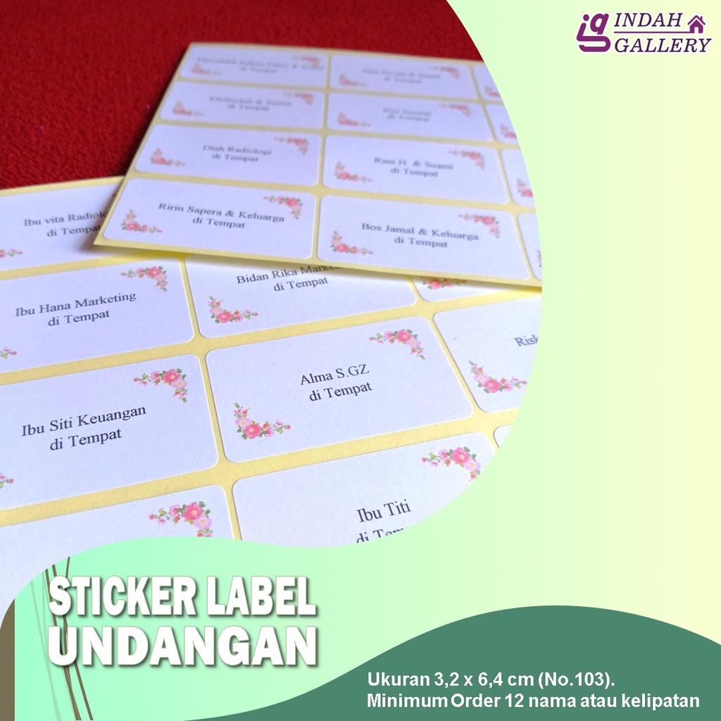 Jual Sticker Label Undangan | Shopee Indonesia