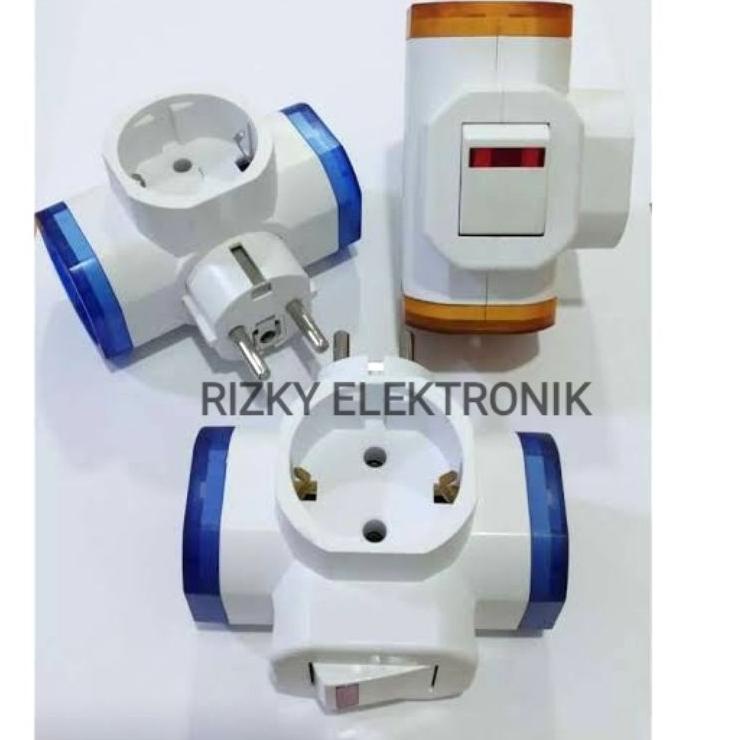 Jual Produk Ngetrends Steker Colokan Listrik T Arde + Saklar On/Off ...