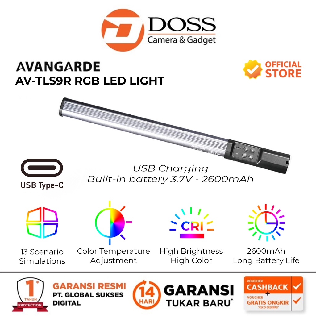 Jual Avangarde AV-TLS9R RGB Led Light | Shopee Indonesia