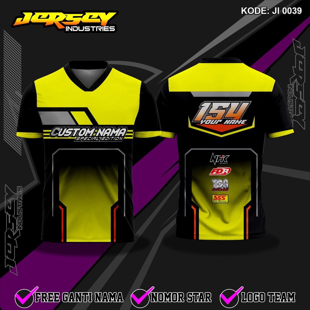 Jual [COD] Jersey Team Racing Balap Full Printing, Baju Jersey Racing ...