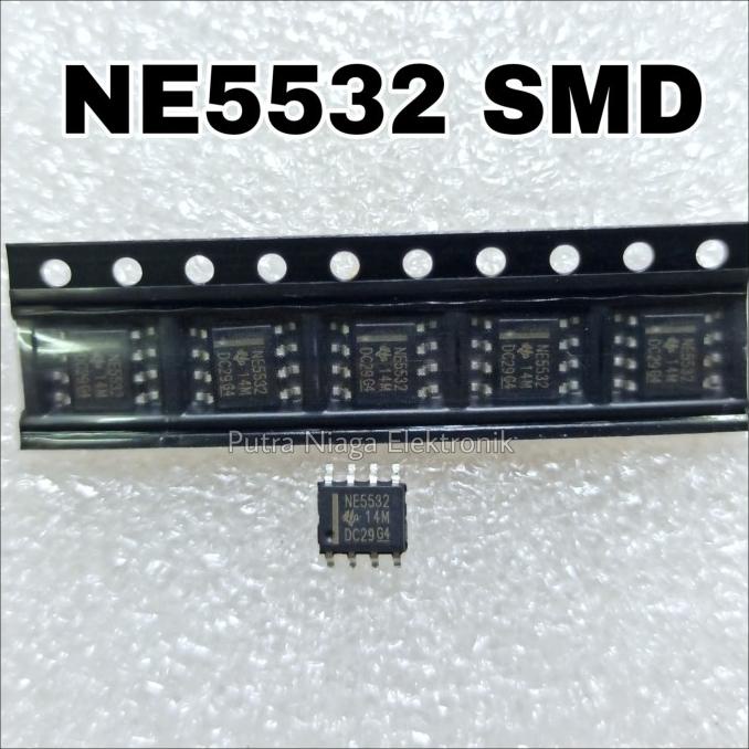 Jual ic NE5532 SMD N5532 SOP8 Dual Low Noise Op-Amp putr4n14 (iv