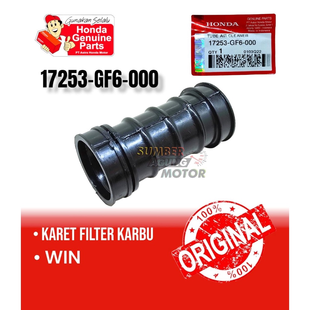 Jual Karet Filter Win Karburator Tube Air Cleaner Honda Win Original Ahm Gf Shopee